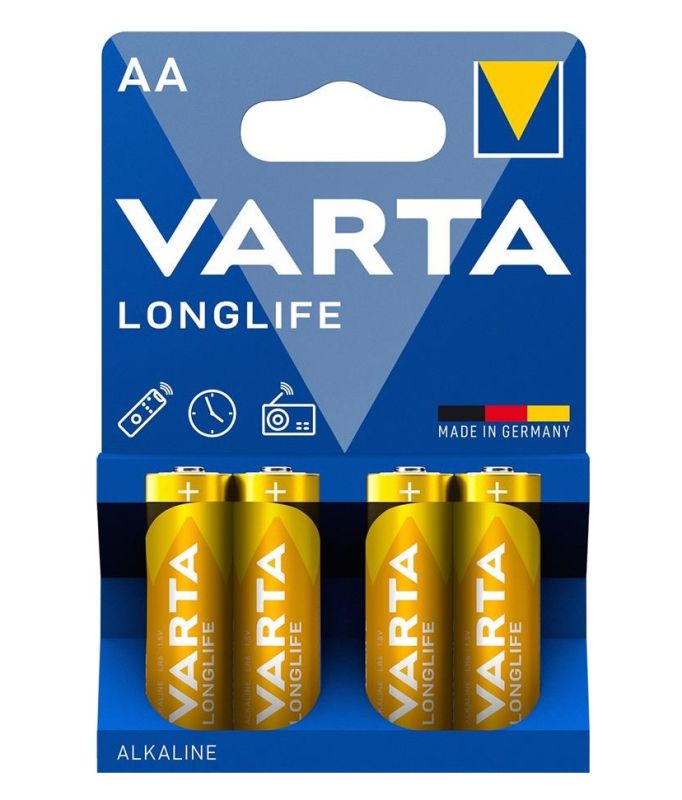 Батарейка Varta Longlife лужна AA блістер, 4 шт