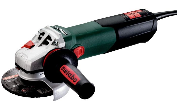 Шлифмашина угловая Metabo WEVA 15-125 QUICK, 125мм, 1550Вт, 2800-11000об/мин, М14, 2.5кг
