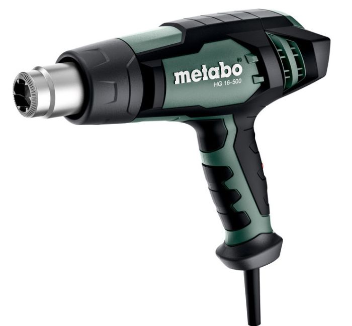 Фен строительный Metabo HG 16-500, 1600Вт, 300/500°C, 240/450л/мин, 0.6кг
