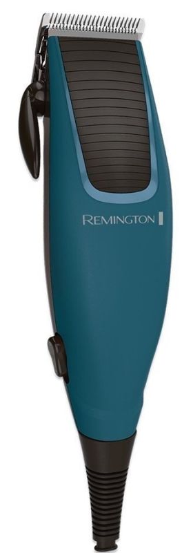 Машинка для стрижки Remington Apprentice, від мережі, роторний мотор, насадок-5, титан.напил., синій