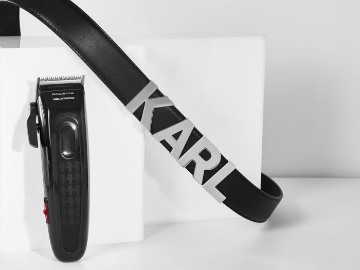 Машинка для стрижки Rowenta KARL LAGERFELD Perfect Line, сеть+акум., роторн. мотор, насадок-6, сталь, черный