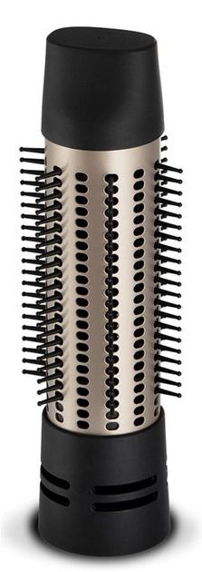 Фен-щетка Remington Blow Dry & Style Caring, 1000Вт, режимов-2, иониз-я, хол. обдув, чехол, керамика, черно-золотой