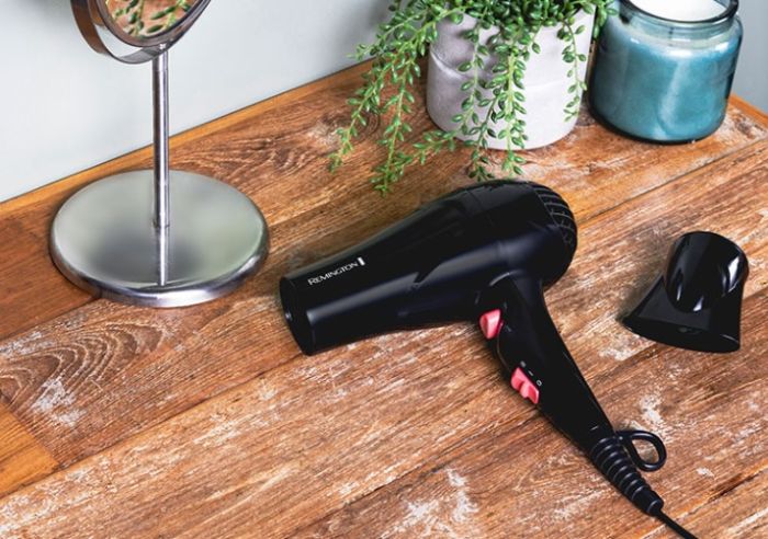 Фен Remington MyStylist, 1900Вт, режимов-2, иониз-я, хол. обдув, черный
