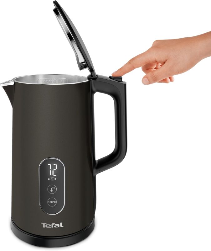 Электрочайник Tefal Digital 1.7л, с двойными стенками, 5 темп.реж, черный