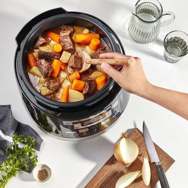 Мультиварка-скороварка Moulinex Quickchef, 1000Вт, чаша-5л, сенсорное управл., пластик, черный