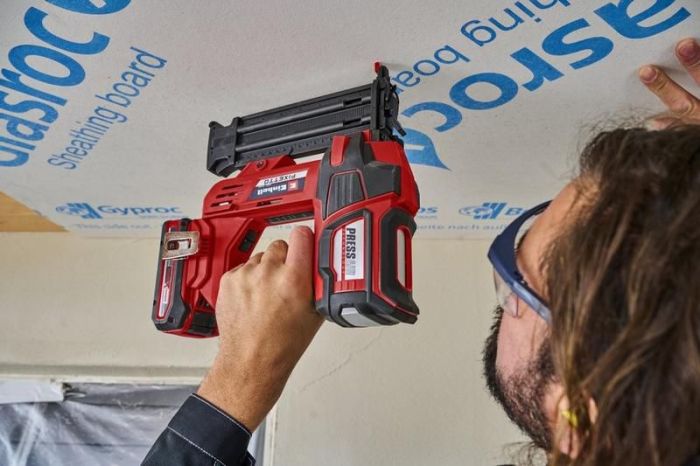 Гвоздезабиватель аккумуляторный Einhell FIXETTO 18/50 N, PXC, 18В, 15-50мм, 60выстрелов/мин, LED, 3.1кг, без АКБ и ЗУ