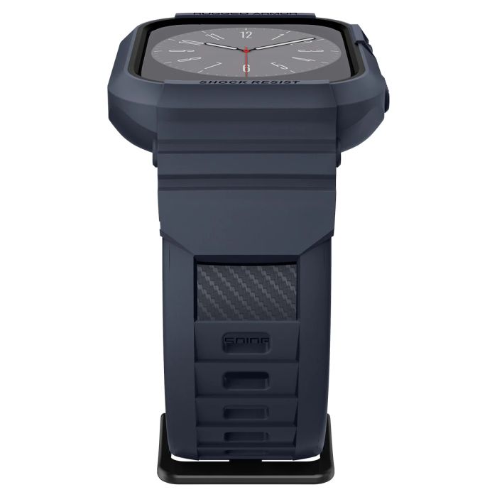 Чохол та ремінець 2в1 Spigen для Apple Watch 45-44mm, Rugged Armor Pro, Charcoal Gray