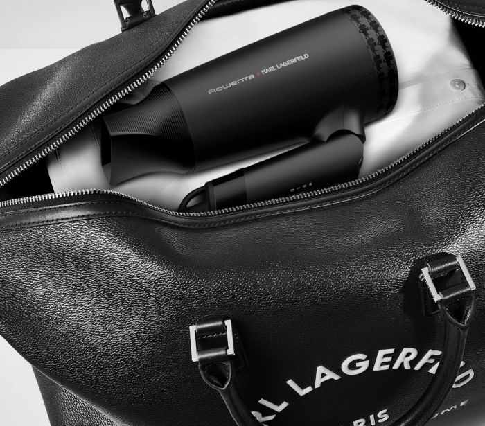Фен Rowenta Karl Lagerfeld Express Style дорожный, 1600Вт, режимов-2, хол. обдув, складная ручка, черный
