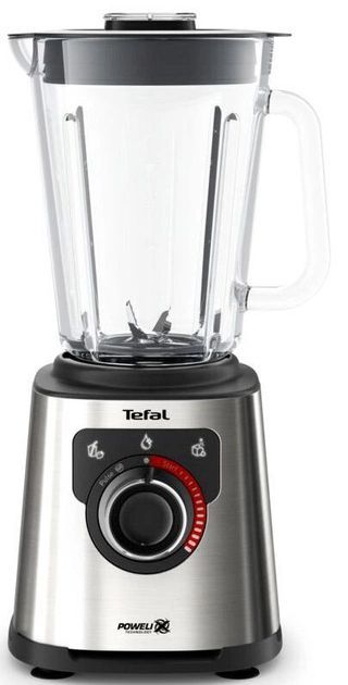 Блендер Tefal стационарный Perfect mix+, 1200Вт, чаша-1750мл, скло, сталь-черный