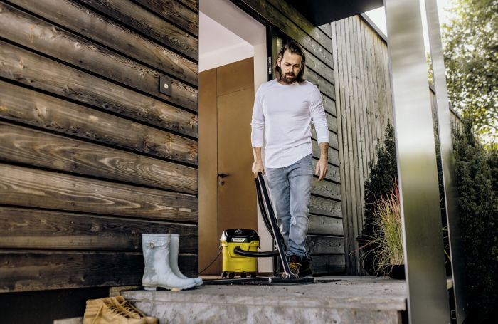 Пылесос профессиональный Karcher KWD 1W V-12/2/18, 1000Вт, контейнер 12л, 3.58кг