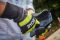 Рукавички робочі Ryobi RAC258L, козяча шкіра, захист від порізів, р.L, чорно-жовтий