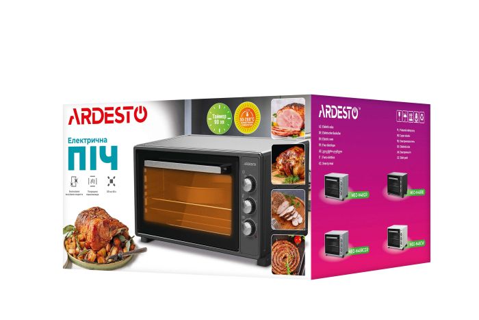 Печь электрическая ARDESTO, 40л, 1300Вт, механич., конвекция, черный