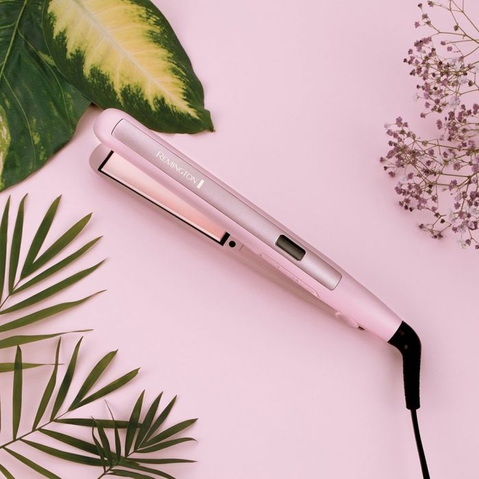 Випрямитель Remington Coconut Smooth, 47Вт, темп.режимов-9, 150-230С, дисплей, керамика, розовый