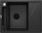 Мойка кухонная Deante Magnetic, гранит, прямоуг., с крылом, 640х500х219мм, чаша - 1, врезная, металлический графит