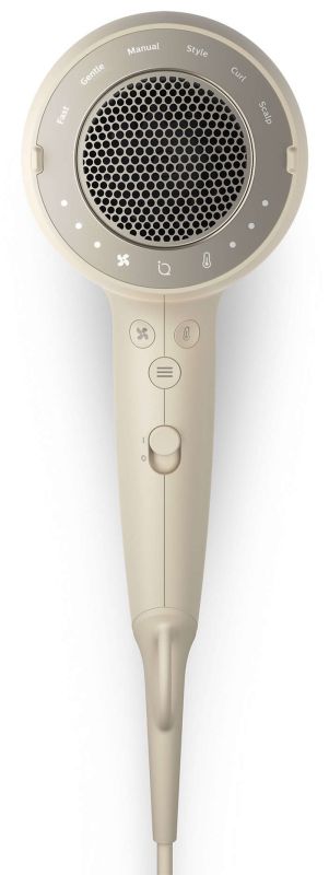 Фен Philips 9000 Series SenseIQ, 1800Вт, 3 режими, дифузор, іоніз-я, хол. обдув, турбо, золотий