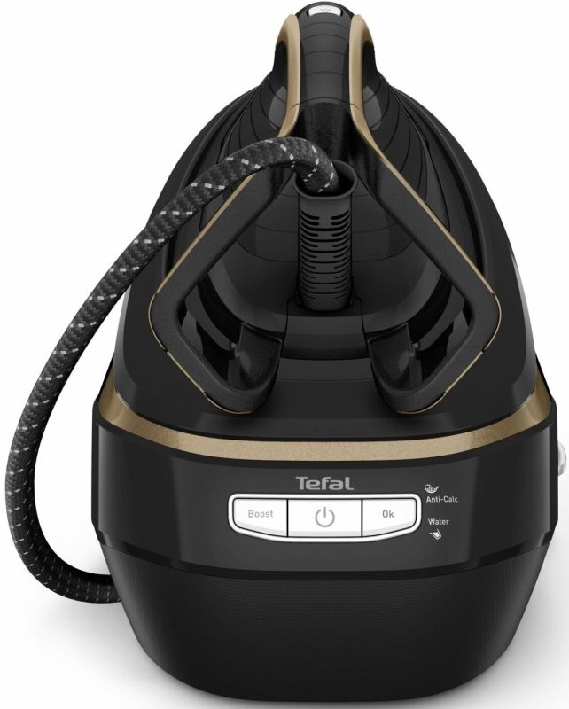 Утюг-парогенератор Tefal Pro Express Vision, 3000Вт, 1100мл, паровой удар -750гр, постоянный пар - 180гр, черно-золотой