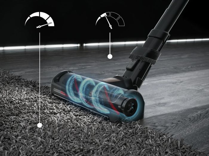 Пылесос Rowenta беспроводный X-Force Flex 15.60, 230Вт, влажная уборка, конт пыль -0,9л, автон. раб. до 80мин, НЕРА, черный