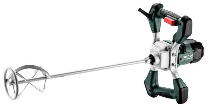 Миксер строительный Metabo RWE 1200, 1200Вт, 0-900об/мин, М14, 120мм, для 30л, 3.4кг