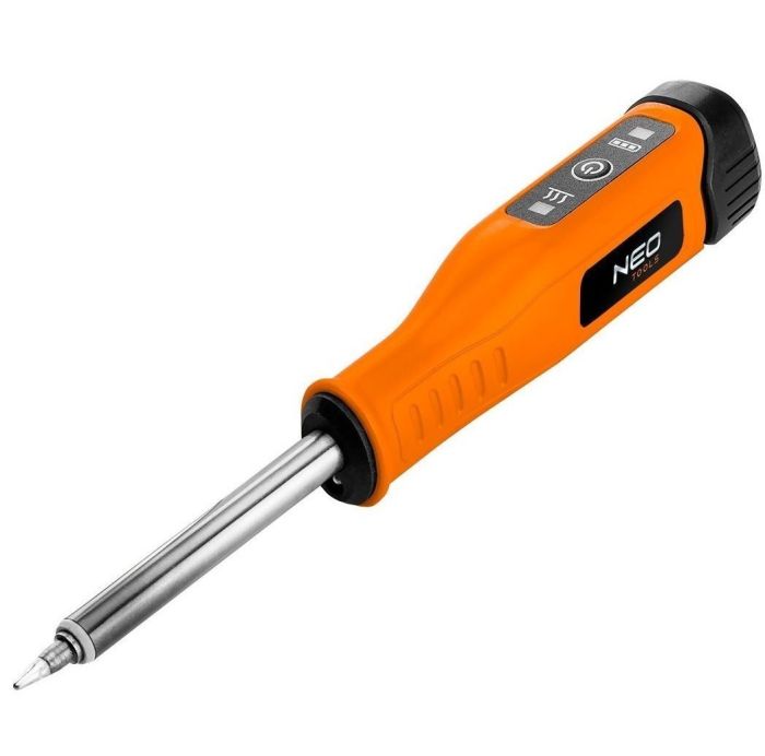 Паяльник аккумуляторный Neo Tools, 450°С, 4В 2.5А•ч, светодиодная подсветка