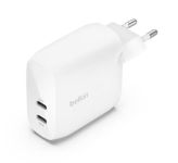 Зарядний пристрій мережевий Belkin 60Вт 2хUSB-С PD PPS, білий