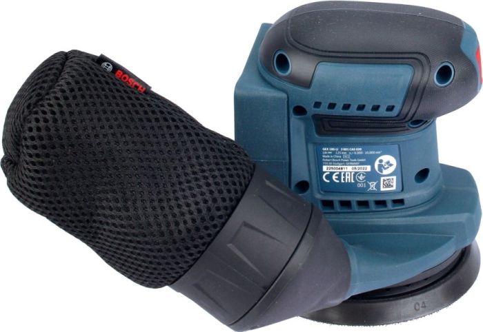 Шлифмашина эксцентриковая аккумуляторная Bosch GEX 185-LI, 18В, 125 мм, 6000-10000 об/мин, 0.93 кг, без АКБ и ЗУ