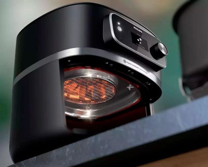 Мультипечь Philips Combi XXL Connected, 2200Вт, чаша-8.3л, сенсорное управл., пластик, черный