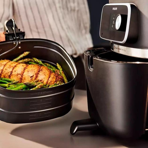 Мультипечь Philips Combi XXL Connected, 2200Вт, чаша-8.3л, сенсорное управл., пластик, черный