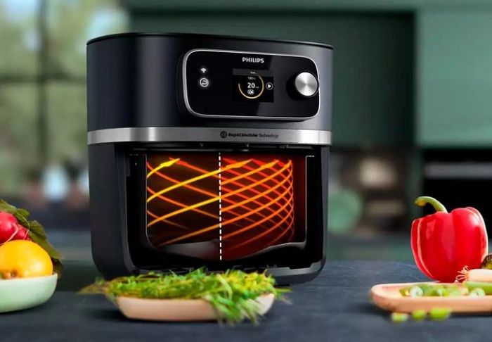 Мультипечь Philips Combi XXL Connected, 2200Вт, чаша-8.3л, сенсорное управл., пластик, черный