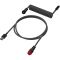 Кабель зарядки/синхронизации HyperX USB-A > USB-C, спиральный, 1.37м, сіро-чорний
