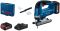 Лобзик аккумуляторный Bosch GST 185-LI, 18В, Акб 2х4Ач, 3500 об/мин, ход 26мм, кейс, 2кг