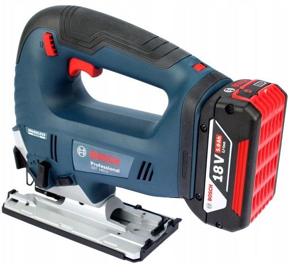 Лобзик аккумуляторный Bosch GST 185-LI, 18В, Акб 2х4Ач, 3500 об/мин, ход 26мм, кейс, 2кг