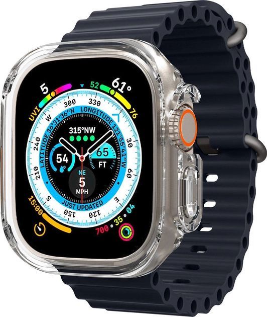 Чехол-накладка Spigen для Apple Watch Ultra (49mm), Ultra Hybrid, Crystal Clear