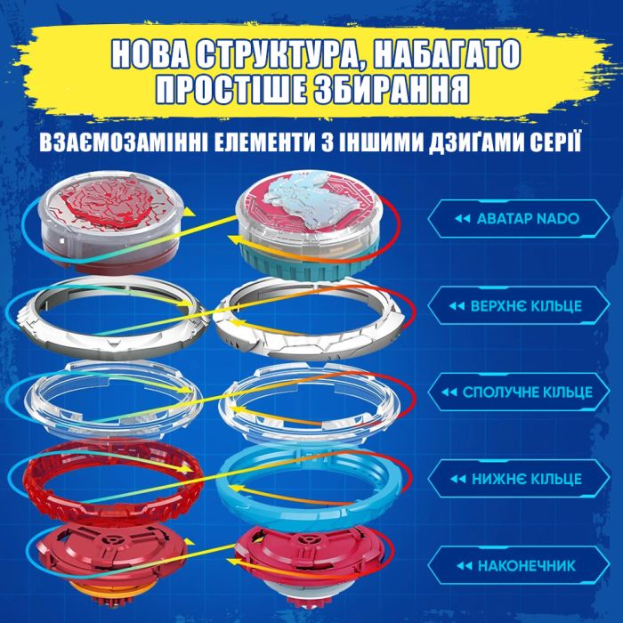 Дзиґа Infinity Nado VI Standard Pack Палаючий Бойовий Ведмідь (Blazing War Bear)