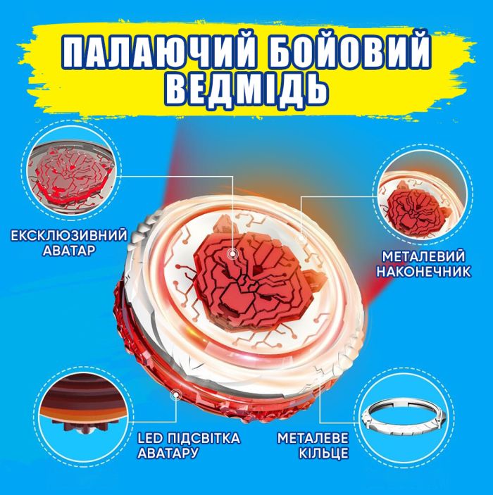 Дзиґа Infinity Nado VI Standard Pack Палаючий Бойовий Ведмідь (Blazing War Bear)