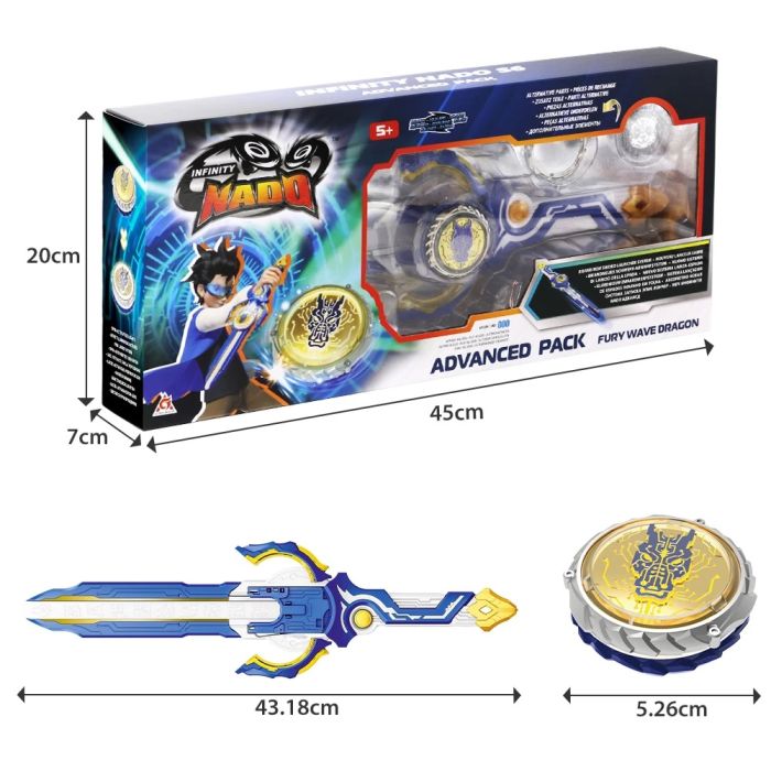 Волчок Infinity Nado VI Advanced Pack Яростный Дракон (Fury Wave Dragon)