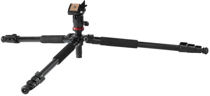 Трипод фотоапарату Hama Traveller-163, кулястий, 47-163см, чорний
