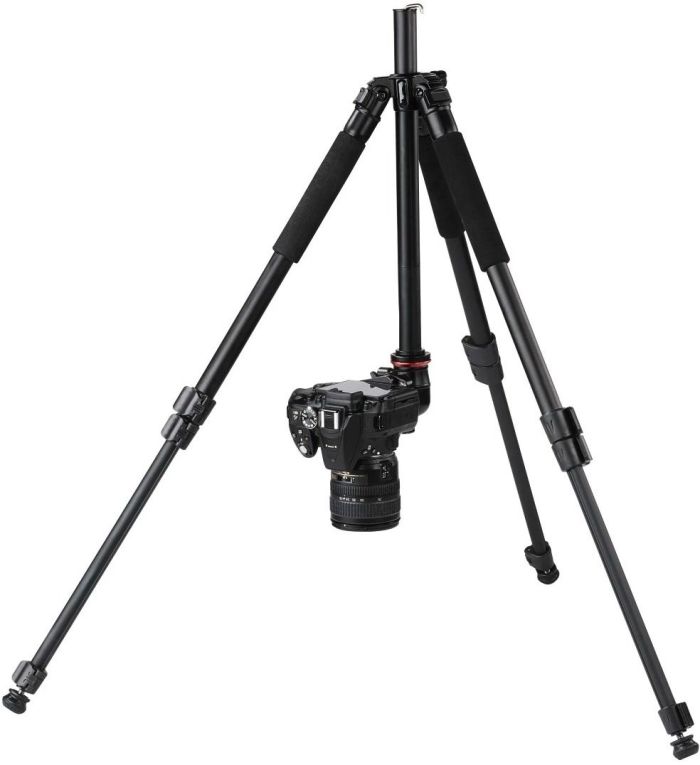 Трипод фотоапарату Hama Traveller-163, кулястий, 47-163см, чорний