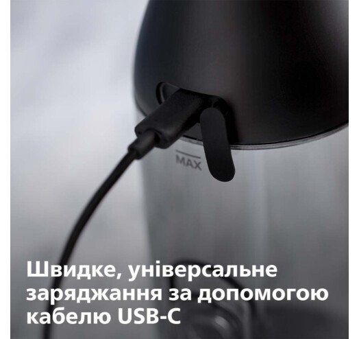 Ирригатор Philips Sonicare Cordless Power Flosser 3000 портативний, чаша 250 мл, чехол, 2 насадки , черный