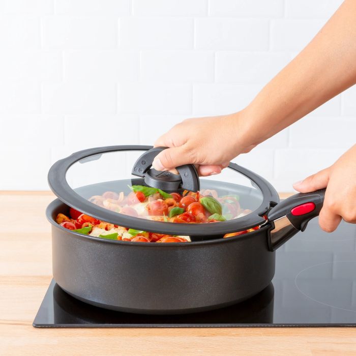 Крышка Tefal Ingenio 16см, стекло, силикон, прозрачно-черный