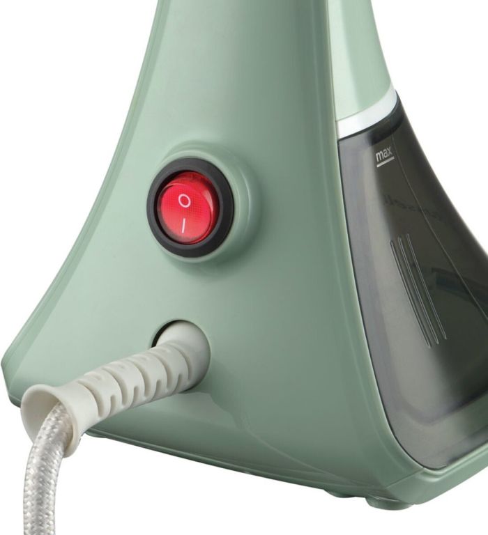 Отпариватель Russell Hobbs компактный Steam Genie Essential, 1600Вт, 220мл, паровой удар -22гр, постоянный пар - 9гр, нерж. сталь, бирюзовый