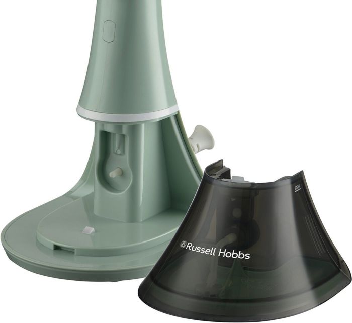 Отпариватель Russell Hobbs компактный Steam Genie Essential, 1600Вт, 220мл, паровой удар -22гр, постоянный пар - 9гр, нерж. сталь, бирюзовый