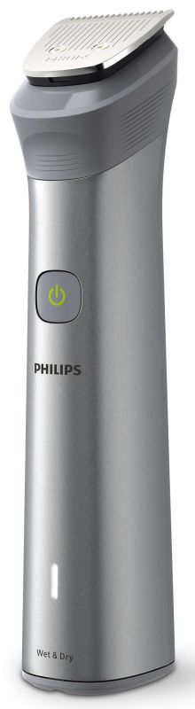 Тример Philips Series 5000, акум., насадок-11, сталь, сірий