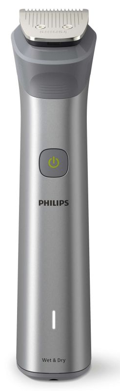Тример Philips Series 5000, акум., насадок-11, сталь, сірий