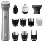 Тример Philips Series 5000, для бороди, вусів, окантовки, голови, тіла, акум., насадок-12, сталь, сірий
