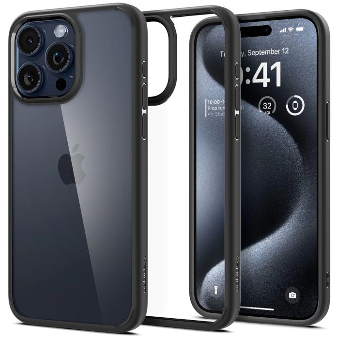 Чехол Spigen для iPhone 15 Pro Max, Ultra Hybrid, Matte Black