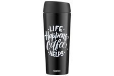 Термокухоль Ardesto Coffee Time, 450мл, нержавіюча сталь, чорний