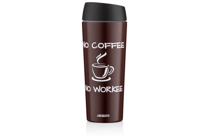 Термочашка Ardesto Coffee Time, 450мл, нержавеющая сталь, коричневый