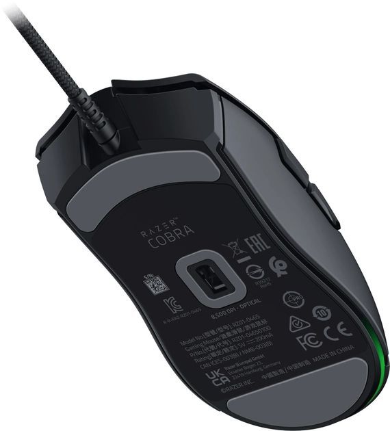 Мышь Razer Cobra, RGB, USB-A, чёрный