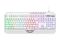 Клавіатура мембранна 2E GAMING KG315 110key, USB-A, EN/UA, RGB, білий