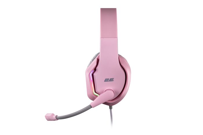 Гарнитура игровая 2E GAMING HG315, 7.1, USB-A, RGB, 2м, розовый